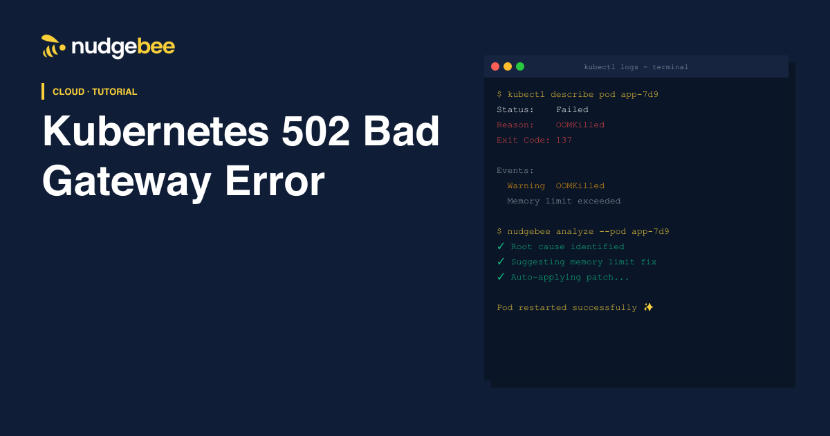 How to Fix Kubernetes 502 Bad Gateway Error (Complete Guide)